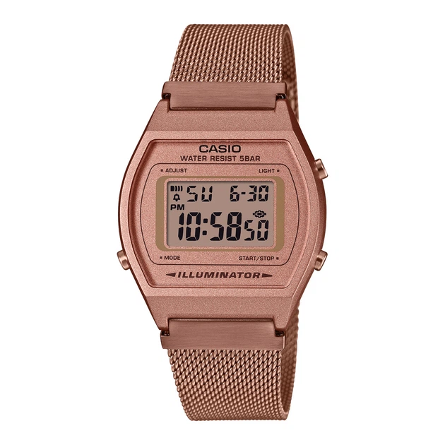 Наручные электронные часы Casio B640WMR-5A розовое золото - Фото 1 Наручные электронные часы Casio B640WMR-5A розовое золото - изображение 1