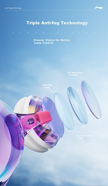 Очки для плавания детские стартовые Li Ning 1293, белые - изображение 4