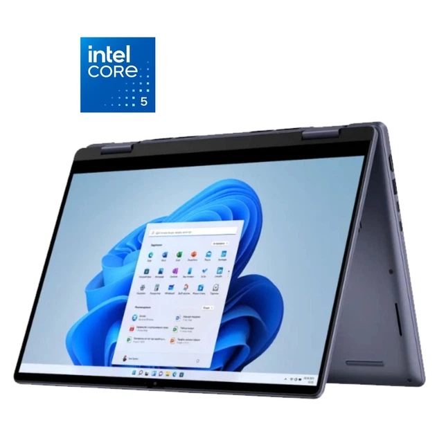 Ультрабук-трансформер Dell Inspiron 7440 2in1 x360 / 14" (1920x1200) IPS Touch / Intel Core 5 120U (10 (12) ядер по 1.4 - 5.0 GHz) / 16 GB DDR5 / 512 GB SSD NVMe / Intel Graphics / WebCam б/у - Фото 1 Ультрабук-трансформер Dell Inspiron 7440 2in1 x360 / 14" (1920x1200) IPS Touch / Intel Core 5 120U (10 (12) ядер по 1.4 - 5.0 GHz) / 16 GB DDR5 / 512 GB SSD NVMe / Intel Graphics / WebCam б/у - изображение 1