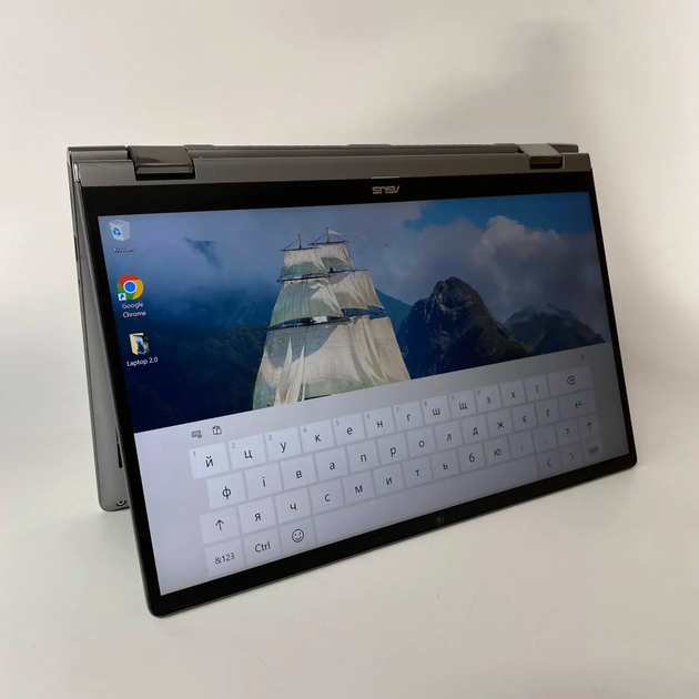 Ультрабук-трансформер Asus Zenbook Q406DA / 14" (1920x1080) IPS Touch / AMD Ryzen 5 3500U (4 (8) ядра по 2.1 - 3.7 GHz) / 8 GB DDR4 / 256 GB SSD / AMD Radeon RX Vega 8 / WebCam / HDMI б/у + Подарок Беспроводная мышь / USB - Фото 7 Ультрабук-трансформер Asus Zenbook Q406DA / 14" (1920x1080) IPS Touch / AMD Ryzen 5 3500U (4 (8) ядра по 2.1 - 3.7 GHz) / 8 GB DDR4 / 256 GB SSD / AMD Radeon RX Vega 8 / WebCam / HDMI б/у + Подарок Беспроводная мышь / USB - изображение 7