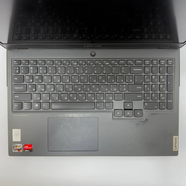 Игровой ноутбук Б-класс Lenovo Legion 5 15ARH05H / 15.6" (1920x1080) IPS / AMD Ryzen 5 4600H (6 (12) ядер по 3.0 - 4.0 GHz) / 16 GB DDR4 / 256 GB SSD M.2 + 500 GB HDD / nVidia GeForce RTX 2060, 6 GB GDDR6, 192-bit / WebCam б/у + Подарок Мышка и коврик - изображение 4