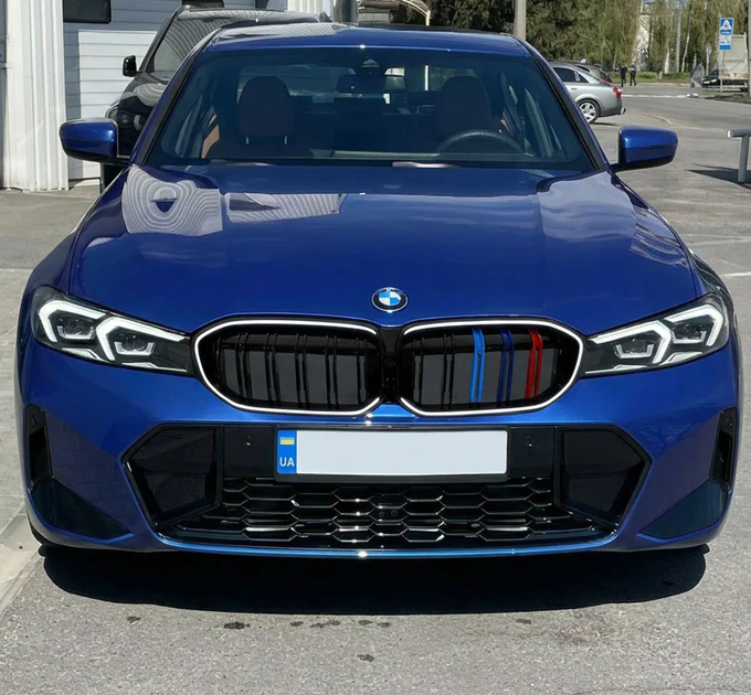 Ноздри решетка радиатора BMW M-Color LED черный глянец для BMW 3 серия G20/G21 2022+ - изображение 2