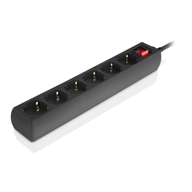 Сетевой фильтр питания REAL-EL RS-6 Protect M 1.8m, black (EL122300032) - изображение 5