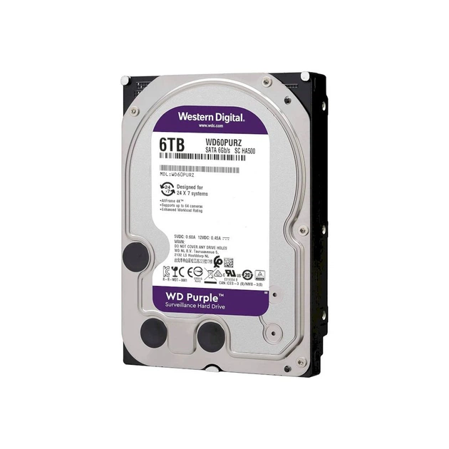 Жесткий диск 3.5" 6TB WD (WD64PURZ) - Фото 2 Жесткий диск 3.5" 6TB WD (WD64PURZ) - изображение 2
