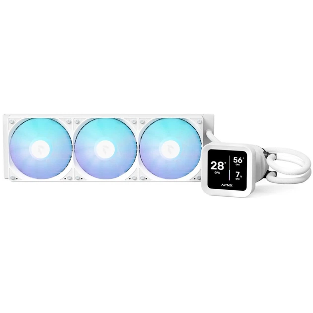Система водяного охолодження APNX LC1-D 360 WH (APLA-SV36117.21) - Фото 1 Система водяного охолодження APNX LC1-D 360 WH (APLA-SV36117.21) - зображення 1