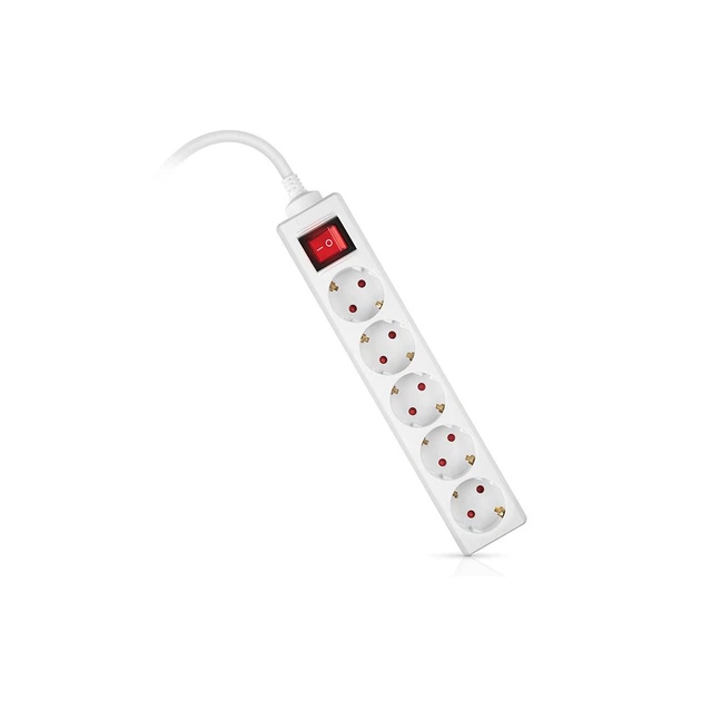 Мережевий фільтр живлення REAL-EL RS-Protect M 5m, white (EL122300029) - Фото 3 Мережевий фільтр живлення REAL-EL RS-Protect M 5m, white (EL122300029) - зображення 3
