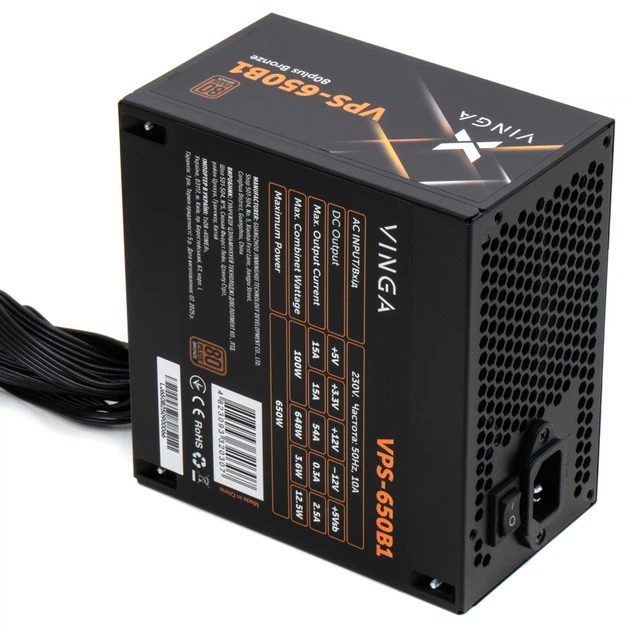 Блок питания Vinga 650W (VPS-650B1) - изображение 2