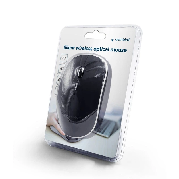 Мишка Gembird Wireless Black (MUSW-4BS-01) - зображення 3