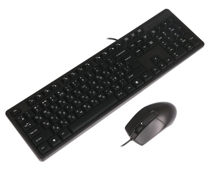 Комплект клавіатура+мишка KK-3+OP-330S, USB, Чорна (KK-3330S Black) - Фото 3 Комплект клавіатура+мишка KK-3+OP-330S, USB, Чорна (KK-3330S Black) - изображение 3