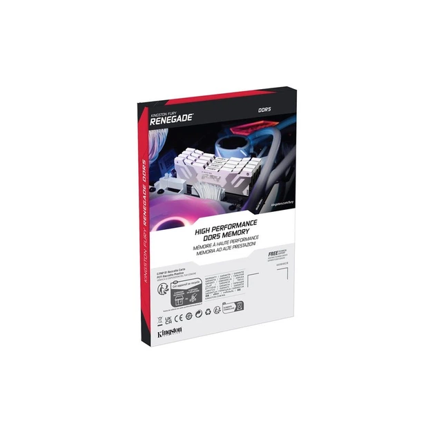 Модуль памяти для компьютера DDR5 32GB (2x16GB) 8000 MHz Renegade White Kingston Fury (ex.HyperX) (KF580C38RWK2-32) - Фото 6 Модуль памяти для компьютера DDR5 32GB (2x16GB) 8000 MHz Renegade White Kingston Fury (ex.HyperX) (KF580C38RWK2-32) - изображение 6