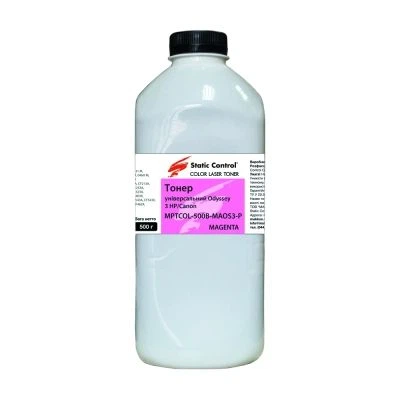 Тонер HP/Canon MPTCOL OS3 500г magenta (фасовка) Static Control (MPTCOL-500B-MAOS3-P) - Фото 1 Тонер HP/Canon MPTCOL OS3 500г magenta (фасовка) Static Control (MPTCOL-500B-MAOS3-P) - изображение 1