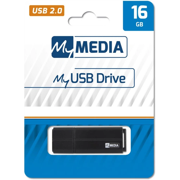 USB флеш накопитель Verbatim 16GB MyMedia Black USB 2.0 (69261) - изображение 4