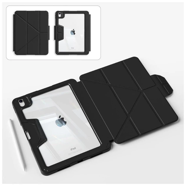 Чехол для планшета BeCover Rugged Origami Transparent Apple iPad Air 11" M2/M3 (2024/2025) Black (714968) - изображение 4