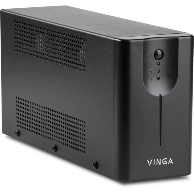 Пристрій безперебійного живлення Vinga LED 800VA metal case with USB (VPE-800MU) - зображення 2