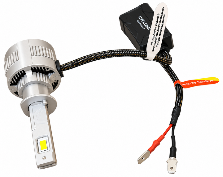 Светодиодная лампа H1 Cyclone Type-52 100Вт 9-60V (2 шт. комплект) - изображение 5