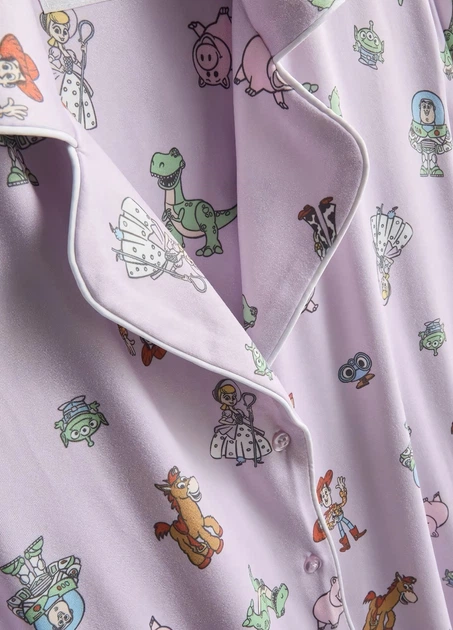 Пижамная рубашка Primark boyfriend pyjamas long sleeve XS для дома и сна Лиловый (10328) - Фото 4 Пижамная рубашка Primark boyfriend pyjamas long sleeve XS для дома и сна Лиловый (10328) - изображение 4