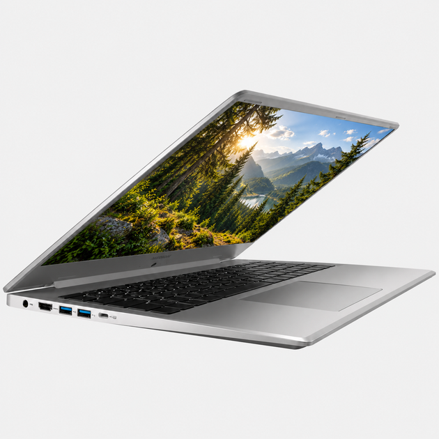 Ноутбук 17,3" Medion (Lenovo Group) Akoya S17403 | Intel Core i7-10510U | IPS (1920x1080) FullHD | RAM 8 ГБ | SSD 1 ТБ | Intel Graphics | Метал | Win11 (5517) - Уцінка - зображення 2