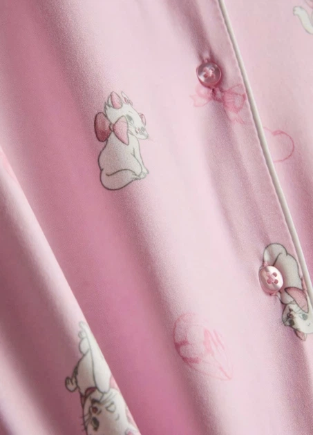 Пижамная рубашка Primark boyfriend pyjamas long sleeve XS для дома и сна Пудровый (10329) - изображение 6