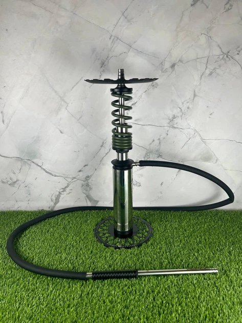 Кальян на 1 персону Trumpet Hookah Rider Still с металлической колбой, 49 см, Хаки - Фото 1 Кальян на 1 персону Trumpet Hookah Rider Still с металлической колбой, 49 см, Хаки - изображение 1