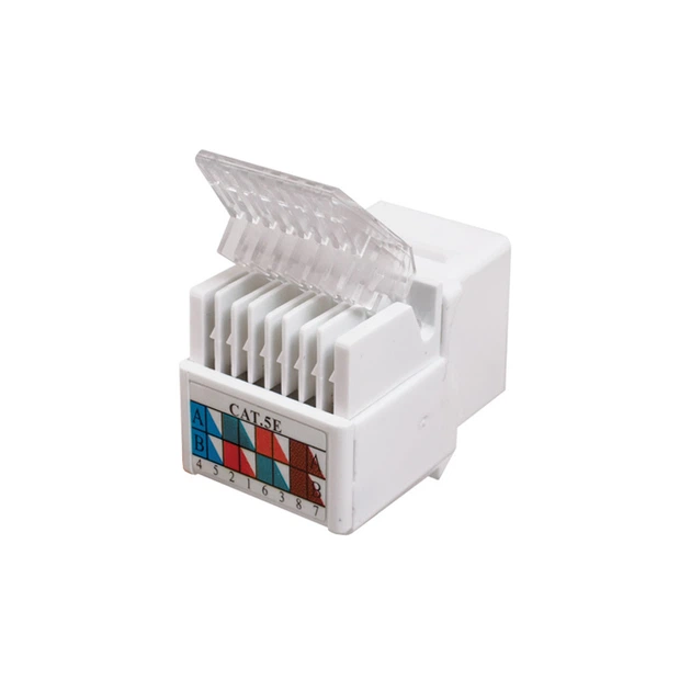 Модуль Keystone RJ45 UTP кат.5e вузький, 17.2мм Pipo (14178) - Фото 1 Модуль Keystone RJ45 UTP кат.5e вузький, 17.2мм Pipo (14178) - зображення 1