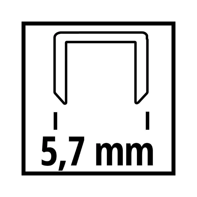 Скобы для строительного степлера Einhell 5.7х25мм, 3000шт. (4137860) - изображение 2
