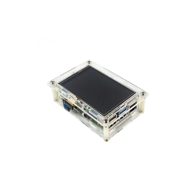 Корпус для Микро ПК Raspberry Pi для PI4 прозорий (Acrylic, for 3.5 inch LCD) (RA575) - Фото 4 Корпус для Микро ПК Raspberry Pi для PI4 прозорий (Acrylic, for 3.5 inch LCD) (RA575) - изображение 4