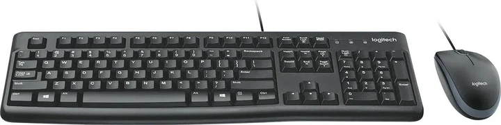 Клавіатура USB Logitech MK120 Corded Combo ENG black + миша (920-002586/920-002561) EU - изображение 3