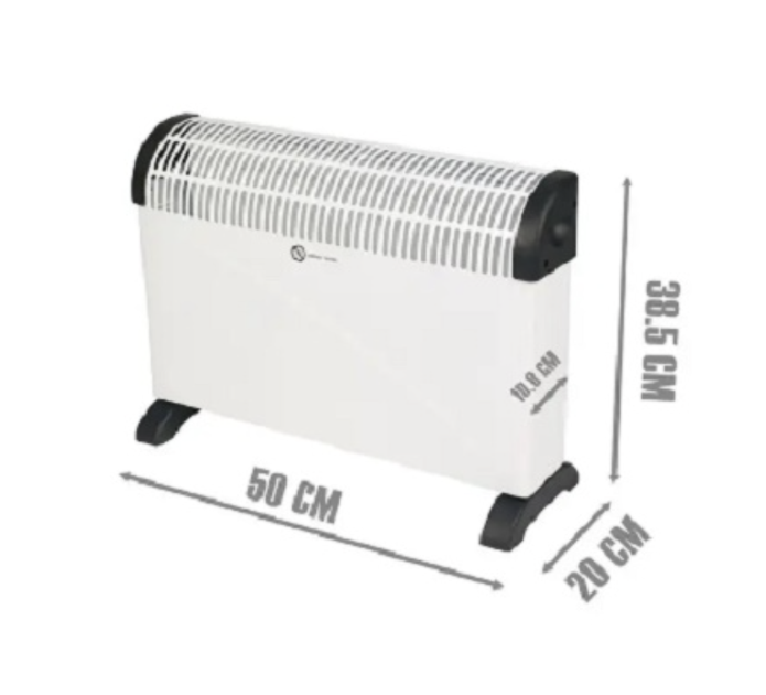 Электрический конвектор Domotec MS-5904 2000 Вт до 23 м² белый Обогреватель с регулировкой мощности 750–2000 Вт защитой от перегрева для дома офиса - изображение 7