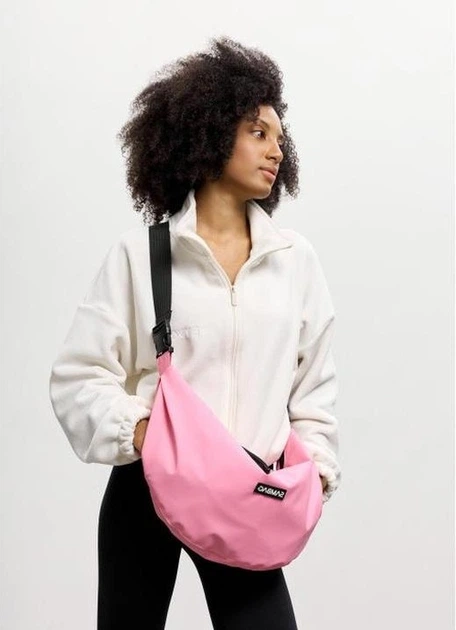 Жіноча сумка хобо Sambag HOBO Bag-glove рожева міська містка з утепленими кишенями 62265 - Фото 2 Жіноча сумка хобо Sambag HOBO Bag-glove рожева міська містка з утепленими кишенями 62265 - зображення 2