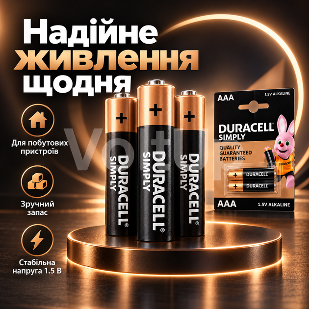 Батарейки щелочные Duracell AAA MN2400 LR03 1.5 В набор 120 шт для бытовой электроники - изображение 3