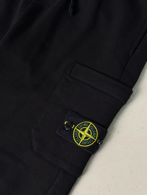 Мужские брюки STONE ISLAND черные размер S - Фото 3 Мужские брюки STONE ISLAND черные размер S - изображение 3