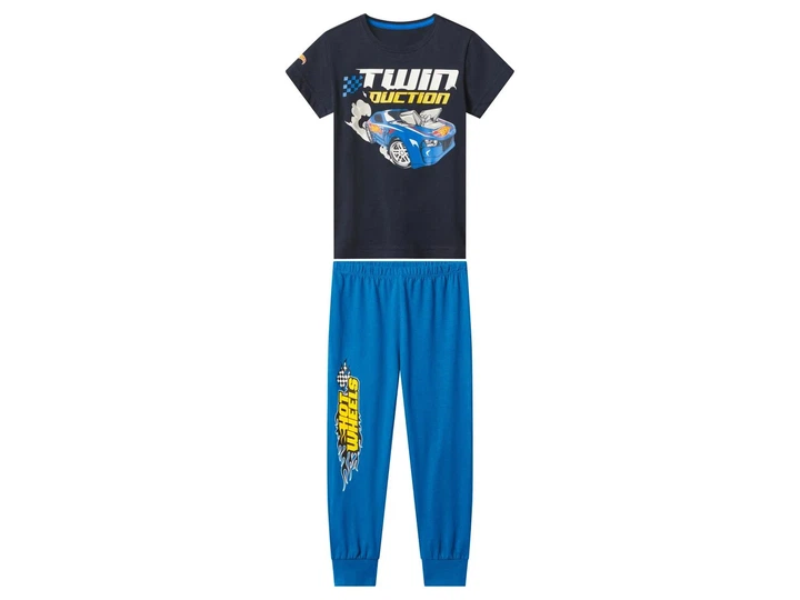 Піжама Hot Wheels Lupilu 122 128 синя артикул М354 - Фото 2 Піжама Hot Wheels Lupilu 122 128 синя артикул М354 - изображение 2