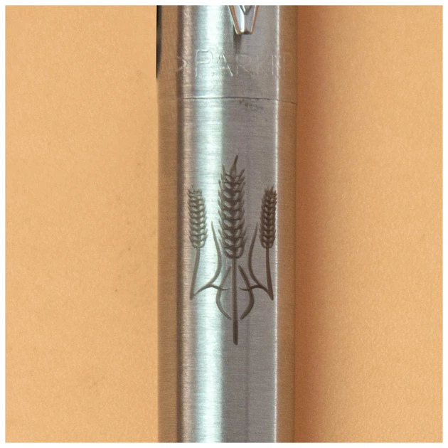 Ручка кулькова Parker JOTTER 17 UKRAINE SS CT BP Тризуб із колосків (16132_T059b) - зображення 2