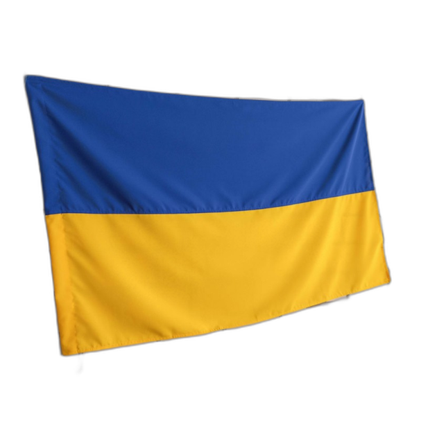 Прапор України 140х90 см габардин з люверсами під флагшток - зображення 4