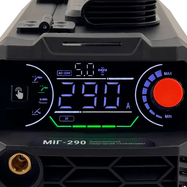 Зварювальний напівавтомат ВАРКО МІГ-290 MIG/FLUX/FCAW/MMA/TIG-Lift 20–290 А для зварювання без газу флюсовим дротом 0,8–1 мм із синергетичним керуванням з IGBT-технологією - зображення 5