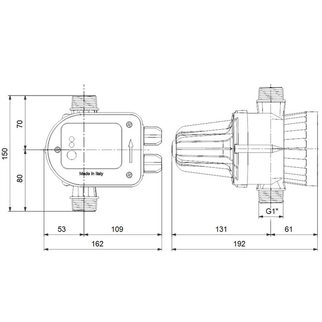 Контролер тиску Grundfos реле PM START 1,5 SCHUKO - Фото 2 Контролер тиску Grundfos реле PM START 1,5 SCHUKO - зображення 2