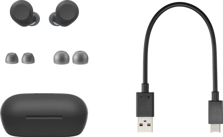 Наушники Sony WF-C710N беспроводные Bluetooth 5.3 с активным шумоподавлением Черные (WFC710NB.E) - изображение 6