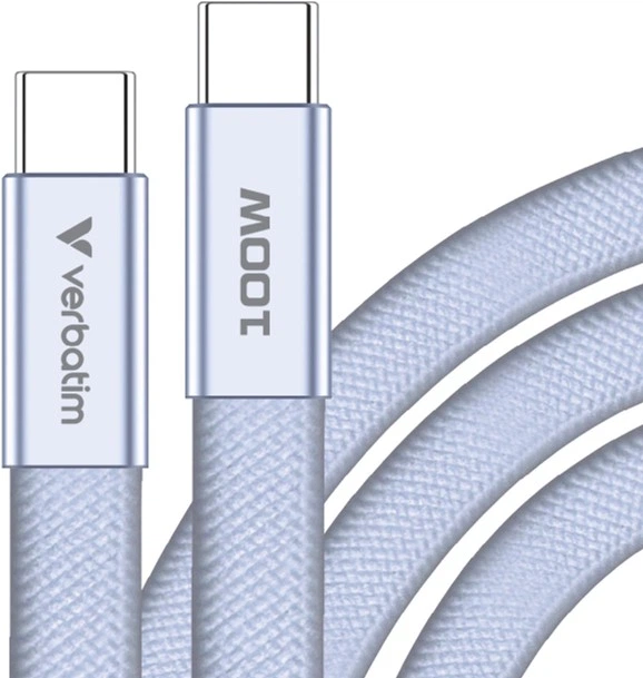 Kabel Verbatim USB Type-C - Type-C M/M 100W 1.2 m Purple (023942302780) - Zdjęcie 2 Kabel Verbatim USB Type-C - Type-C M/M 100W 1.2 m Purple (023942302780) - obraz 2