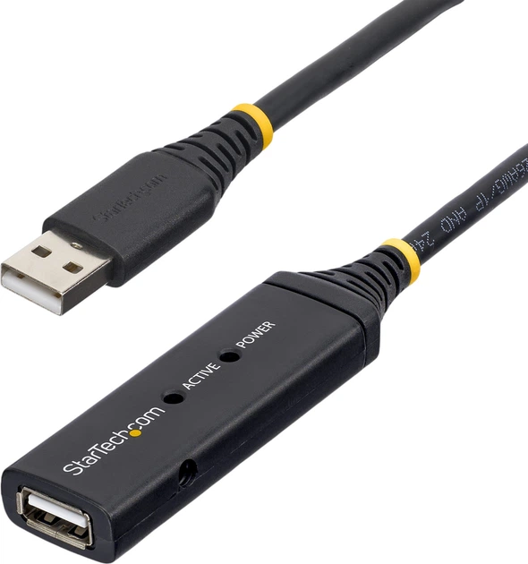 Kabel StarTech USB Type A - Type A M/F 5 m Black (USB2AAEXT5M) - obraz 2