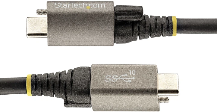 Kabel StarTech USB Type-C - Type-C M/M 1 m Black (USB31CCTLKV1M) - obraz 6