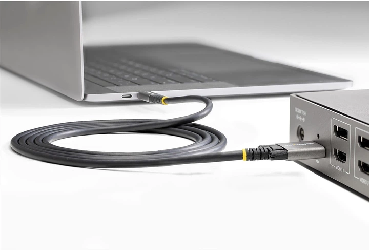 Kabel StarTech USB Type-C - Type-C M/M 10 Gbit/s 0.5 m Black (USB31CCSLKV50CM) - obraz 8
