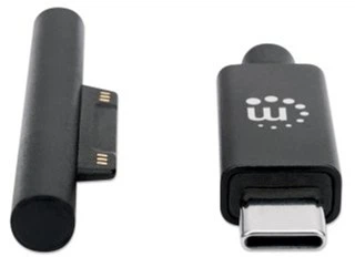 Kabel Manhattan USB Type-C - Surface Connect M/M 1.8 m Black (0766623353632) - obraz 3