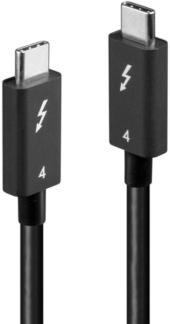 Кабель Lindy Thunderbolt 4 USB Type-C - Type-C M/M 1 m Black (4002888311205) - Фото 1 Кабель Lindy Thunderbolt 4 USB Type-C - Type-C M/M 1 m Black (4002888311205) - зображення 1