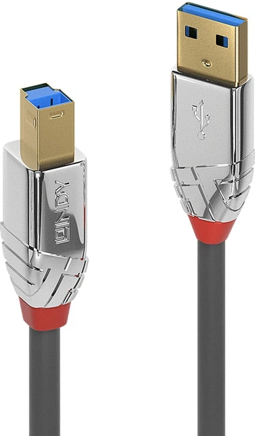 Kabel Lindy Cromo USB Type A - Type B M/M 3 m Grey (4002888366632) - Zdjęcie 1 Kabel Lindy Cromo USB Type A - Type B M/M 3 m Grey (4002888366632) - obraz 1