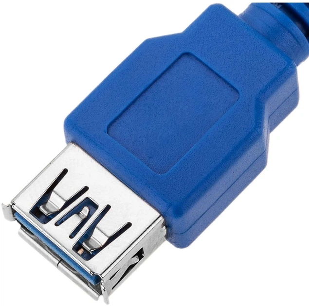Kabel Techly USB Type A - Type A M/F 3 m Blue (ICOC U3-AA-30-EX) - obraz 8