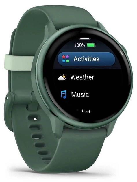 Розумний годинник Garmin Vivoactive 6 Metallic Jasper Green with Jasper Green Band (010-02985-02) ОЕМ - Фото 3 Розумний годинник Garmin Vivoactive 6 Metallic Jasper Green with Jasper Green Band (010-02985-02) ОЕМ - зображення 3
