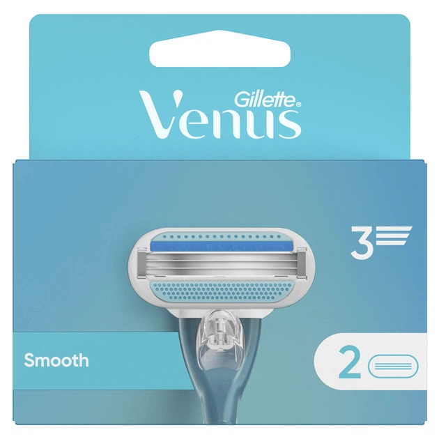Змінні картриджі для гоління (леза) жіночі Gillette Venus Smooth, 2 шт - Фото 1 Змінні картриджі для гоління (леза) жіночі Gillette Venus Smooth, 2 шт - изображение 1