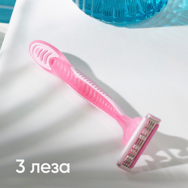 Одноразові станки для гоління (бритви) жіночі Gillette Simply Venus 3, 12 шт - Фото 3 Одноразові станки для гоління (бритви) жіночі Gillette Simply Venus 3, 12 шт - изображение 3