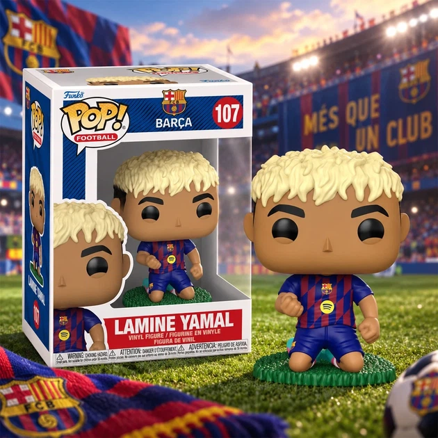 Ігрова фігурка колекційна Funko Pop Ламін Ямаль серія Футбол Барселона S2 9,6 см - Фото 3 Ігрова фігурка колекційна Funko Pop Ламін Ямаль серія Футбол Барселона S2 9,6 см - зображення 3