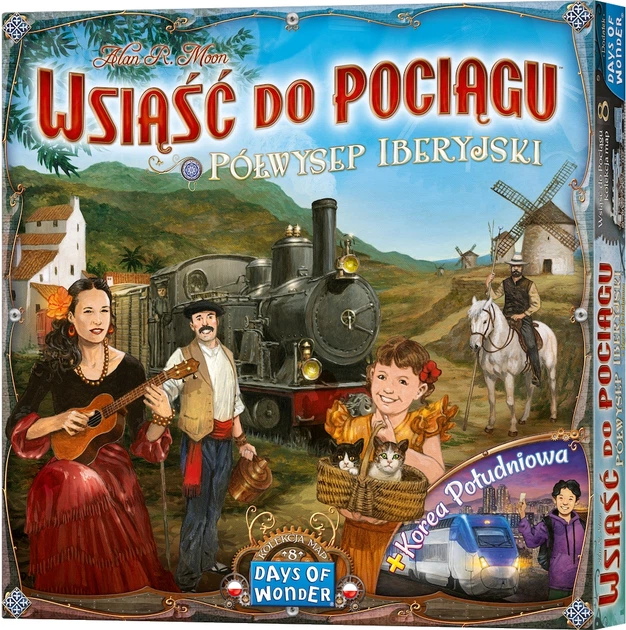 Dodatek Rebel Wsiąść do Pociągu: Kolekcja Map 8 - Półwysep Iberyjski i Korea Południowa (824968211380) - Zdjęcie 1 Dodatek Rebel Wsiąść do Pociągu: Kolekcja Map 8 - Półwysep Iberyjski i Korea Południowa (824968211380) - obraz 1